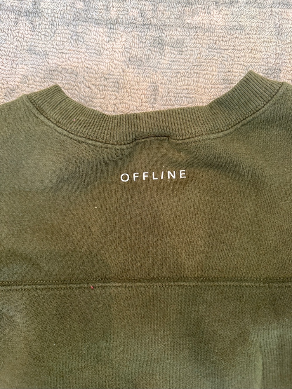 aerie Olive Green Cozy Sweatshirt & Joggers Set - Picture 4 of 4